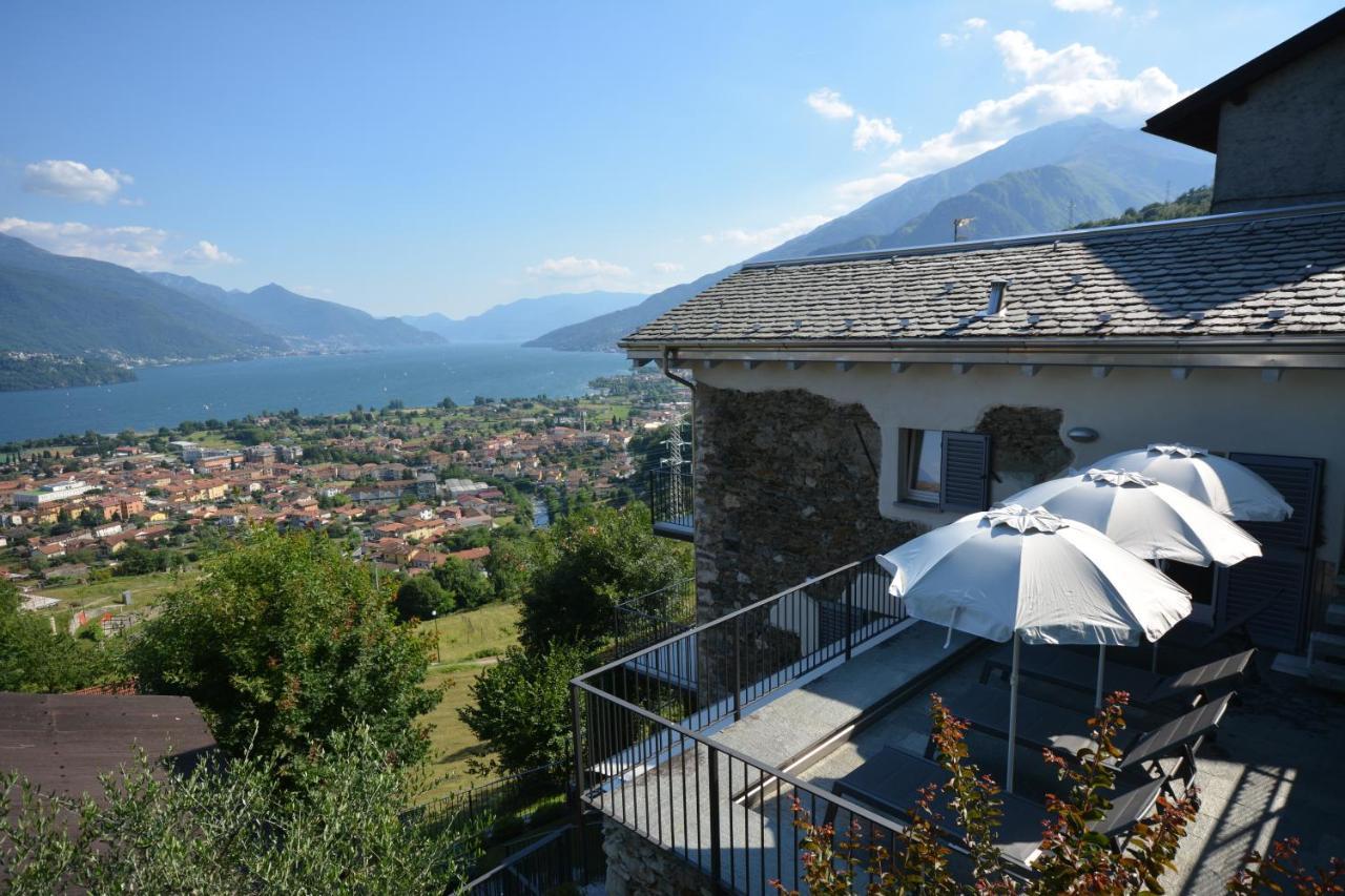 Casa Di Campagna Tony Con Piscina E Vista Lago Gravedona Exteriör bild