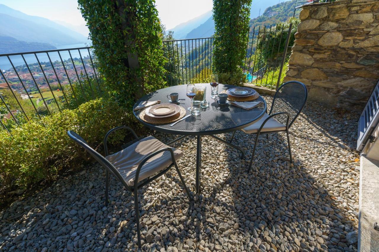 Casa Di Campagna Tony Con Piscina E Vista Lago Gravedona Exteriör bild